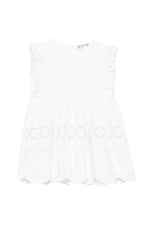 Top con maniche a volant e ricami in stile inglese STELLA McCARTNEY KIDS | TY5B32Z3459100